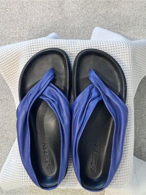 A.Emery Shaw Leather Sandals in Blue